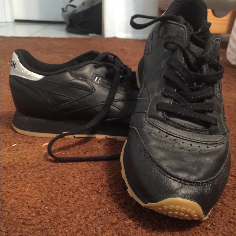 Black and sparkle Reebok’s